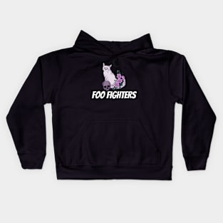 scary cat fight Kids Hoodie